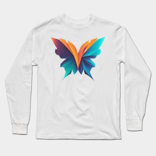 Butterfly Flight - Minimalist butterfly design for the environment Long Sleeve T-Shirt